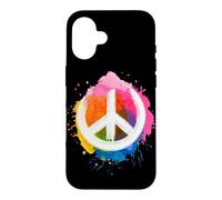 Custodia per iPhone 16 Fate la pace non la guerra - Segno di Pace
