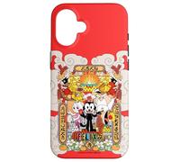 Custodia per iPhone 16 Felix The Cat Lunar New Year Festivities