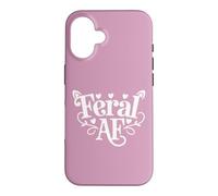 Custodia per iPhone 16 Feral AF Feral Summer Sarcastic