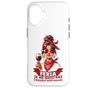 Custodia per iPhone 16 Féria Donna Bayonne Dax Basco Umorismo Aperitivo Alcol e Festa