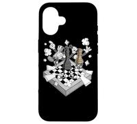 Custodia per iPhone 16 Figure di battaglia di scacchi Chessman Scacco matto Scacchi