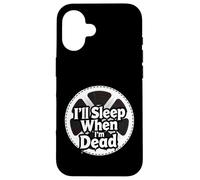 Custodia per iPhone 16 Filmmaker Editor Horror Movie I'll Sleep When I'm Dead