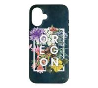 Custodia per iPhone 16 Fiori di Oregon Word Art - Oregon State USA Souvenir
