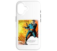 Custodia per iPhone 16 Flash Gordon Ray Pistola Blast Retrò Fumetto