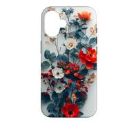 Custodia per iPhone 16 Flora floreale Boho Fogliame Flora Natura Vegetazione Fiore
