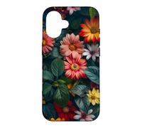 Custodia per iPhone 16 Flora floreale Boho Fogliame Flora Natura Vegetazione Fiore