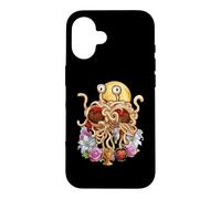 Custodia per iPhone 16 Flying Spaghetti Monster FSM Coquette Christian a forma di cuore floreale