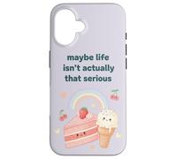 Custodia per iPhone 16 Forse la vita non è davvero così serio kawaii
