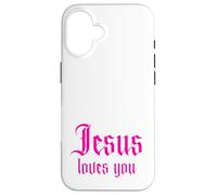 Custodia per iPhone 16 Forza per incoraggiarti nei momenti difficili, Gesù ti ama