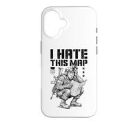 Custodia per iPhone 16 FPS Gamer Funny I Hate This Map Lettore di videogiochi militare