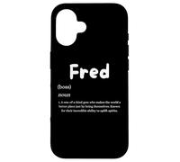 Custodia per iPhone 16 Fred Definition Personalized Name Custom Costume Fredrick