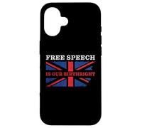 Custodia per iPhone 16 Free Speech is Our Birthright - Anti-Woke Conservative Quote