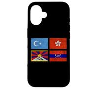 Custodia per iPhone 16 FREE TIBET UYGHURS HONG KONG INNER MONGOLIA CHINA FLAG