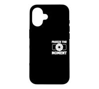 Custodia per iPhone 16 Freeze the Moment Fotografo Fotocamera Minimalista