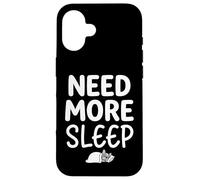 Custodia per iPhone 16 French Bulldog Need More Sleep Frenchie Gifts