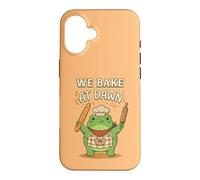 Custodia per iPhone 16 Frog We Bake at Dawn Funny Baking Humor Meme 3
