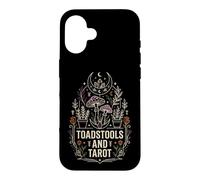 Custodia per iPhone 16 Funghi velenosi e tarocchi strega Halloween Occulto Goth Design