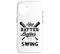 Custodia per iPhone 16 Funny Baseball Batter Batter Swing Hey Game Day Baseball Mom
