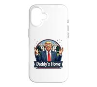 Custodia per iPhone 16 Funny Daddy's Home Trump Pink 2024 Riprendi l'America 2024
