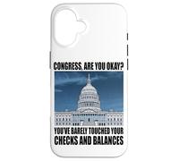 Custodia per iPhone 16 Funny Government Humor Congress US Capitol Politics Joke