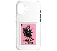 Custodia per iPhone 16 Funny Mexican Design for Grandma - La Abuela