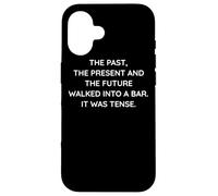 Custodia per iPhone 16 Funny Pun Language Joke Grammar Geek, Linguist Humor