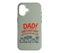 Custodia per iPhone 16 Funny Raccoon Dad Yelling Raccoons Father's Day