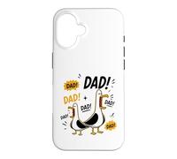 Custodia per iPhone 16 Funny Seagull Dad Father's Day Papa Seagulls