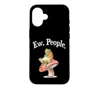 Custodia per iPhone 16 Funny Womens Cottagecore Art Ew People Antisocial Frog Lover
