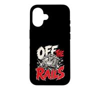 Custodia per iPhone 16 Fuori dai binari divertente gioco di parole del treno
