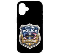 Custodia per iPhone 16 Future Police Officer Academy Ragazzi Bambini Bambino Poliziotto Poliziotto