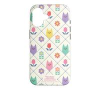 Custodia per iPhone 16 Gabby’s Dollhouse Floral Cat Tile All Over Print