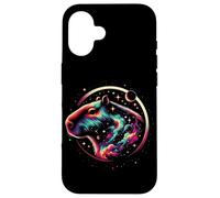 Custodia per iPhone 16 Galactic Capybara Voyage Notte stellata Wildlife Odyssey