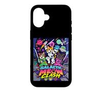 Custodia per iPhone 16 Galactic Funny Clash Space Cats Illustration Graphic Cartoon