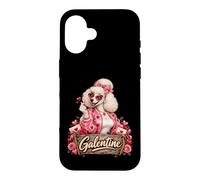 Custodia per iPhone 16 Galentine, San Valentino delle donne - Barboncino