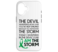 Custodia per iPhone 16 Gallbladder Cancer Warriors I Am The Storm, I Will Survive