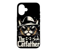 Custodia per iPhone 16 Gatto divertente del padre del gatto