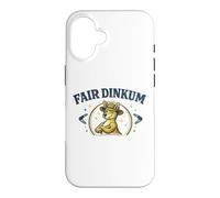 Custodia per iPhone 16 Gday Mate Canguro Fair Dinkum Australia Camicia australiana