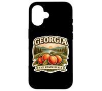Custodia per iPhone 16 Georgia The Peach State Souvenir Memorabilia Orgoglioso georgiano
