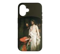 Custodia per iPhone 16 Gesù Cristo Dubita Thomas Dipinto Carl Bloch 1881