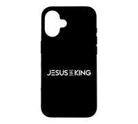 Custodia per iPhone 16 Gesù è re fede cristiana moderna