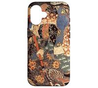 Custodia per iPhone 16 Giapponese Art Woodblock Miyamoto Musashi Samurai Giant Nue
