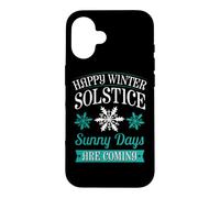 Custodia per iPhone 16 Giorni di sole del solstizio d'inverno felici stanno arrivando