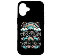 Custodia per iPhone 16 GIULIANA Vibes Only Cute Retro Girls GIULIANA Name