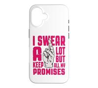 Custodia per iPhone 16 Giuro molto ma mantengo tutte le mie promesse