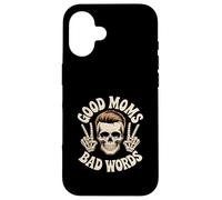 Custodia per iPhone 16 Good Moms Bad Words Scheletro divertente dicendo