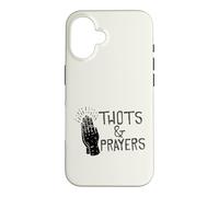 Custodia per iPhone 16 Grafica umoristica divertente di Thots & Prayers
