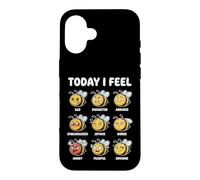 Custodia per iPhone 16 Grafico delle emozioni di Today I Feel Bee che imparano i bambini