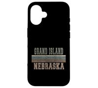 Custodia per iPhone 16 Grand Island Retrò Nebraska