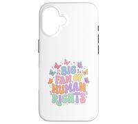 Custodia per iPhone 16 Grande fan dell'empowerment dei diritti umani